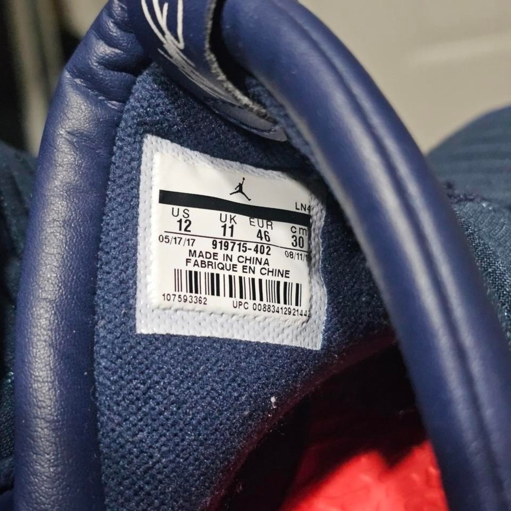 Jordan Luxe Mens 12 Navy Blue Good‎ 919715-402 Sneakers - Picture 4 of 5